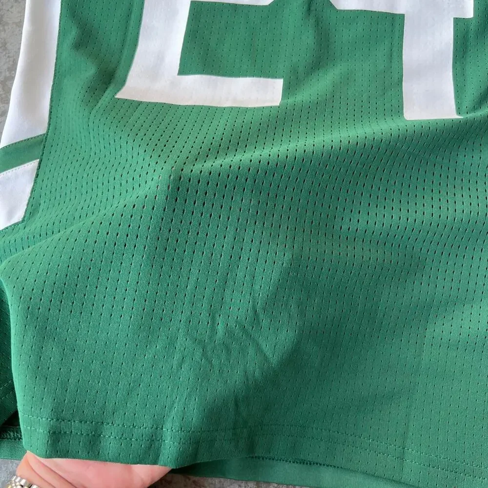 Nike Dri-Fit Girls Medium Green Lacrosse Jersey #24 Short Sleeve Top Sporty NWT